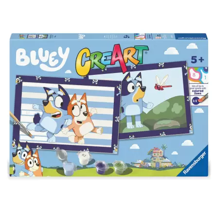 Bluey CreArt Malen nach Zahlen Set Produktfoto