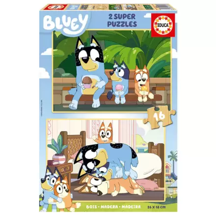Bluey Holzpuzzle  2x16St Produktfoto