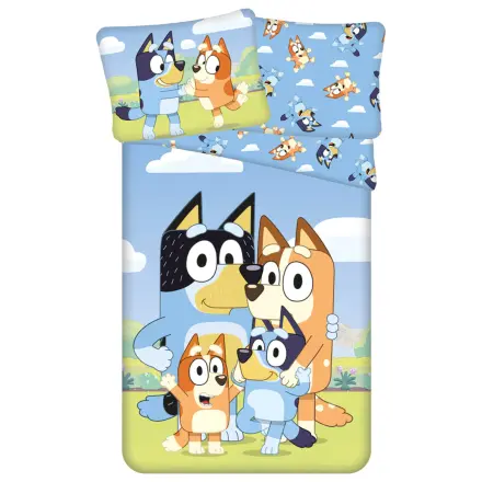 Bluey Happy Family Bettbezug Produktfoto