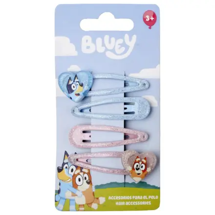 Bluey Heart Haarspangen Set 4 Stück Produktfoto