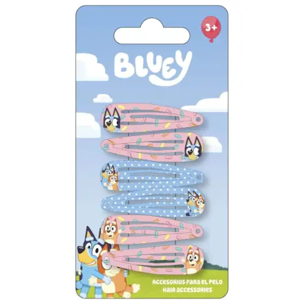 Bluey Heart Haarspangen-Set, 6 Stück Produktfoto