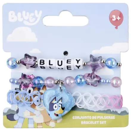 Bluey Heart Armband Set 3 Stück Produktfoto