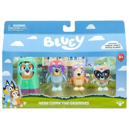 Bluey Here Come The Grannies Pack mit 4 Figuren Produktfoto