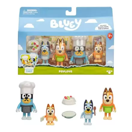 Bluey Lets Play Chef Pack 4 Figuren Produktfoto