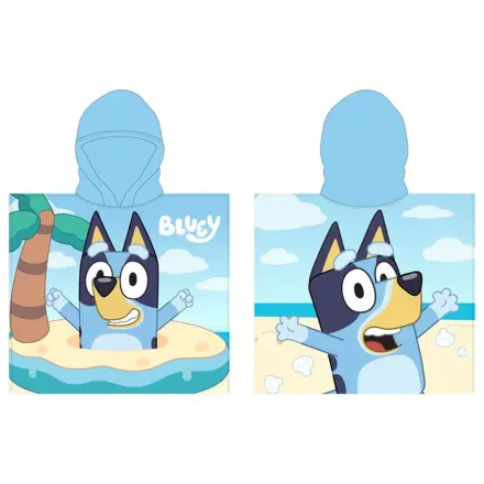 Bluey Mikrofaser Poncho Handtuch Produktfoto