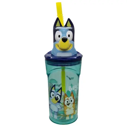 Bluey Splash 3D Kunststoff Trinkhalmbecher 360ml Produktfoto