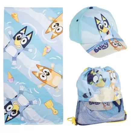 Bluey Handtuch, Tasche und Baseballkappe Set termékfotója