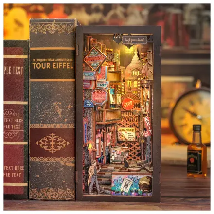 BOOK NOOK KIT DIY The Long Goodbye 238 Teile + LED Licht Bausatz Produktfoto