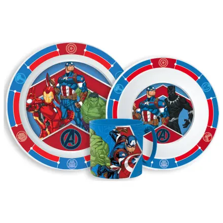 Avengers Army Geschirr Set, Micro Kunststoff Set mit Becher 265 ml Produktfoto