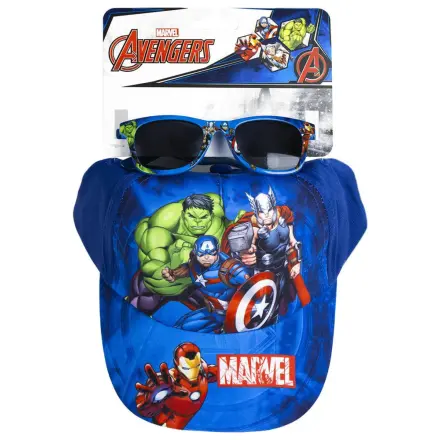 Avengers blaue Sonnenbrille und Baseballkappen-Set Produktfoto