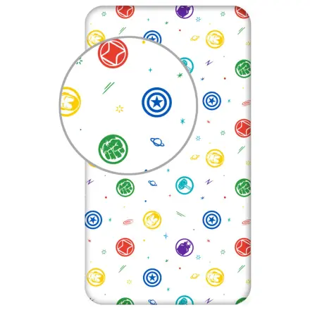 Avengers Symbole Spannbettlaken 90x200 cm Produktfoto