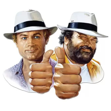 Bud Spencer & Terence Hill 3D Blechschild Hill + Spencer 45 x 45 cm termékfotója