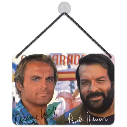 Bud Spencer & Terence Hill Blechschild Autogramm 16,5 x 11,5 cm termékfotója