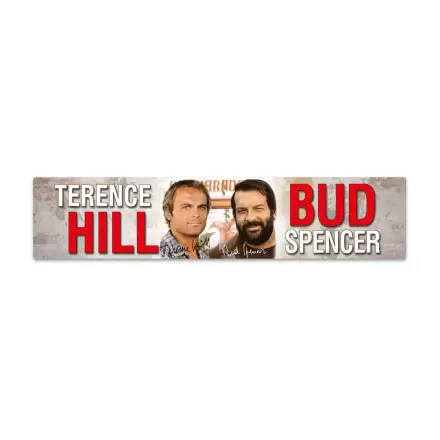 Bud Spencer & Terence Hill Blechschild mit Magnet Autogramm 16 x 3,5 cm Produktfoto