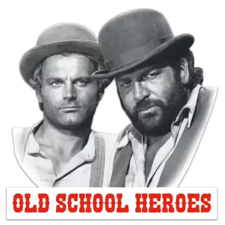 Bud Spencer & Terence Hill 3D Blechschild Old School Heroes 45 x 45 cm termékfotója