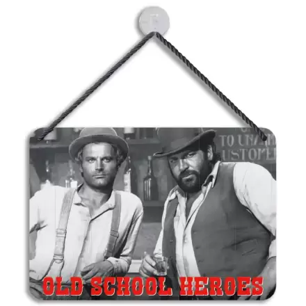 Bud Spencer & Terence Hill Blechschild Old School Heroes 16,5 x 11,5 cm termékfotója