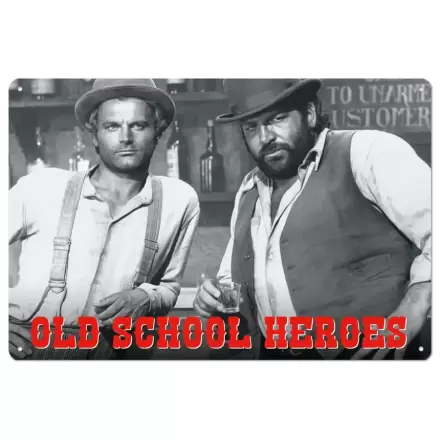 Bud Spencer & Terence Hill Blechschild Old School Heroes 20 x 30 cm termékfotója