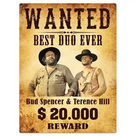 Bud Spencer & Terence Hill Blechschild Wanted 30 x 40 cm termékfotója