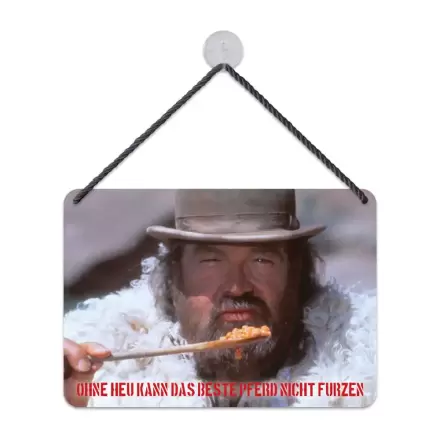 Bud Spencer Tin Sign Bohnen 16,5 x 11,5 cm Blechschild Produktfoto