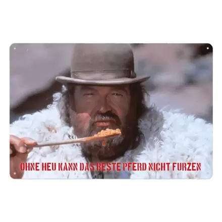 Bud Spencer Tin Sign Bohnen 20 x 30 cm Blechschild Produktfoto