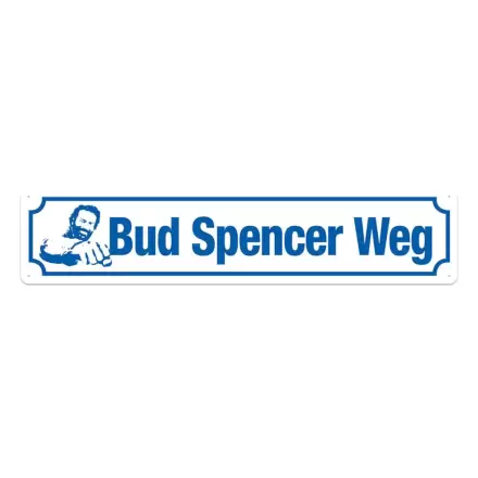 Bud Spencer Tin Sign Bud Spencer Weg 46 x 10 cm Blechschild Produktfoto