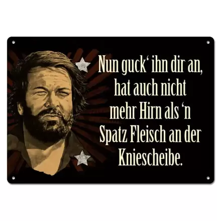 Bud Spencer Blechschild Nun guck' ihn dir an,... 10 x 15 cm termékfotója