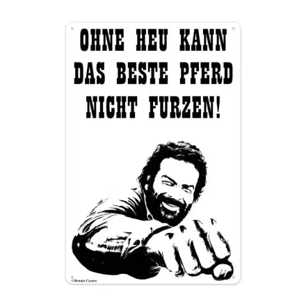 Bud Spencer Tin Sign Pferd Faust 20 x 30 cm Produktfoto