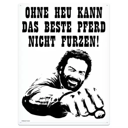 Bud Spencer Tin Sign Pferd Faust 30 x 40 cm Produktfoto