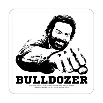 Bud Spencer Tin Untersetzer Bulldozer 10 x 10 cm Produktfoto