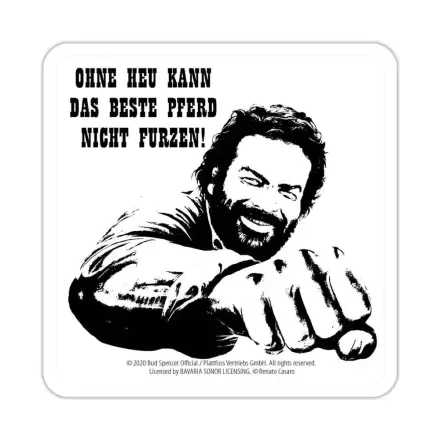 Bud Spencer Tin Untersetzer Faust Pferd 10 x 10 cm Produktfoto