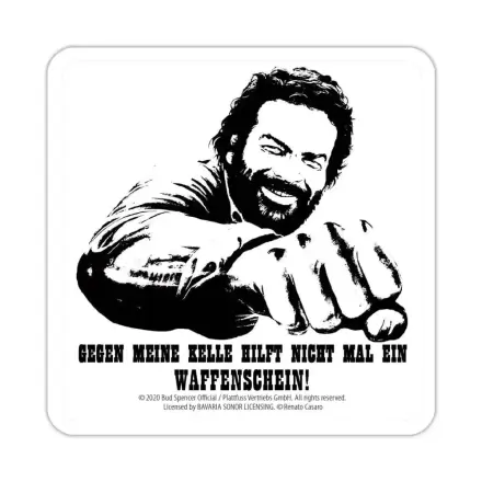 Bud Spencer Tin Untersetzer Kelle 10 x 10 cm Produktfoto