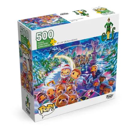 Buddy - Der Weihnachtself POP! Jigsaw Puzzle Collage (500 Stücke) Produktfoto