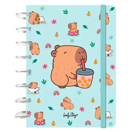 Capibara Bubble Tea A5 Notizbuch Produktfoto