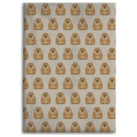 CAPYBARA Flanell Decke 110x150cm Produktfoto