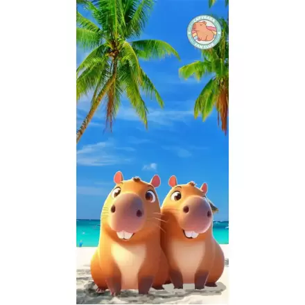 Capybara Microfaser Strandtuch Produktfoto