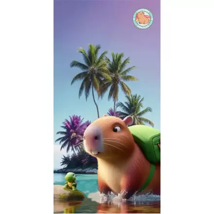 Capybara Mikrofaser Strandtuch Produktfoto