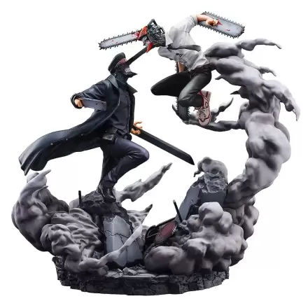 Chainsaw Man Statue Super Situation Figure Chainsaw Man vs. Samurai Sword 26 cm Produktfoto
