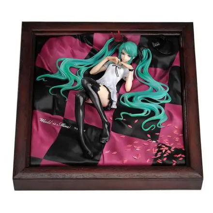 Character Vocal Series PVC Statue 1/8 Miku Hatsune World is Mine Brown Frame 22 cm Produktfoto