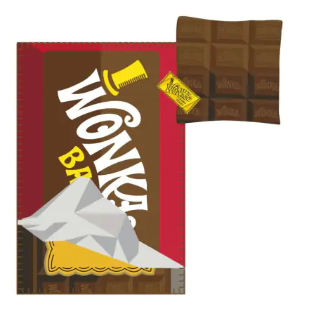 Charlie and the Chocolate Factory Willy Wonka Set Kissen + Decke Produktfoto