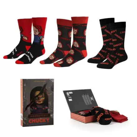 Chucky 3er Pack erwachsen Socken Produktfoto