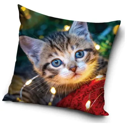 Katzen-Themen Gemütliche Lichter Kissenbezug Produktfoto