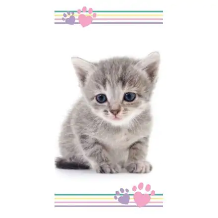 Cat Print Badehandtuch, Strandtuch 70*140 cm Produktfoto