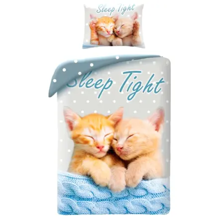 Cat Sleep Tight Bettbezug Produktfoto