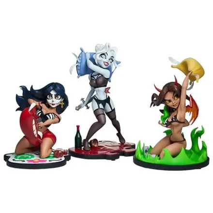 Coffin Comics Designer Statuen Set Sleepover In Hell Produktfoto