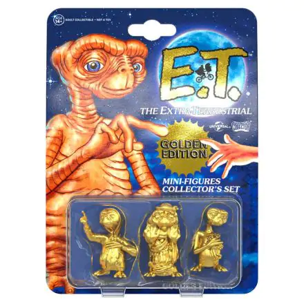 E.T. the Extra-Terrestrial Collector's Set Mini Figuren 3er-Pack Golden Edition 5 cm Produktfoto