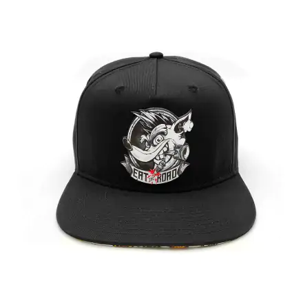 Crash Bandicoot Snapback Cap Eat the Road Produktfoto