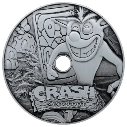 Crash Bandicoot Nachbildung Metall CD-ROM Sammlerstück Limitierte Auflage 11 cm Produktfoto