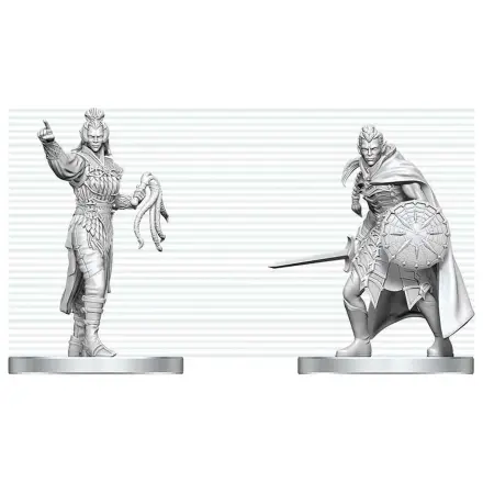 D&D Nolzur's Marvelous Miniatures Miniaturfiguren Drow Elite Warrior & Drow Priestess of Lolth Produktfoto