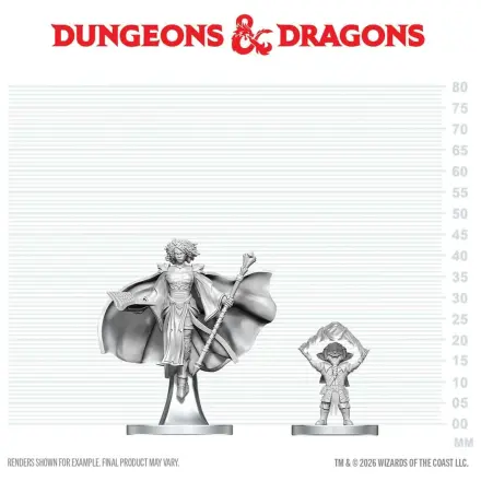 D&D Nolzur's Marvelous Miniatures kleine Figuren Gnome Warlock & Aasimar Wizard Produktfoto
