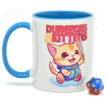 Dungeons & Kittens Geschenkset Tasse & Würfel D20 Produktfoto